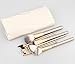 Contever® Premium Cosmetic Brush Set -12Pcs Professional Goat Hair Makeup Brush Tool Kit With White PU Pouch For Eyeliner Lip Powder Blush Face Brush Use