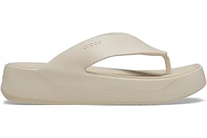 Crocs Femme Getaway Platform Flip, Stucco, 36/37 EU