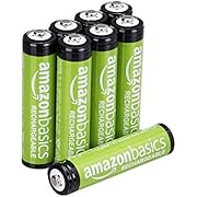 Amazon Basics Piles rechargeables AAA, pré-chargées - Lot de 8 (le visuel peut différer)