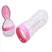 Hengsong Infant Silicone Feeding Bottle Squeeze Spoon Food Supplement Rice Cereal Bottle (Pink)