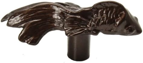 Carpe Diem Hardware 935-12 Feng Shui Koi fish Knob, Bronze