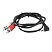 Price comparison product image DealMux 3.5mm Stereo Jack Male to 2 x RCA Male Audio Adapter Splitter Cable 1M