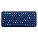 Produktbild Lardoo Drahtlose Bluetooth-Tastatur Drahtlose Mehrgerätetastatur für Mac OS Windows Auch für IOS Android Universal,Blue