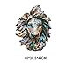 Produktbild Heimtextilien Retro Männlichen Löwen Ornamente Lucky Town Home Security Ping Hause Wohnzimmer Studie Feng Shui Dekorative Handwerk Geschenke (Farbe : Lion Head)