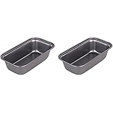 Chef Aid Non-Stick mini Loaf Tin, Rectangular Bread pan, 13.5cm x 6.5cm. Ideal for mini Bread, Loaves, Cakes and Bakes, Indiv