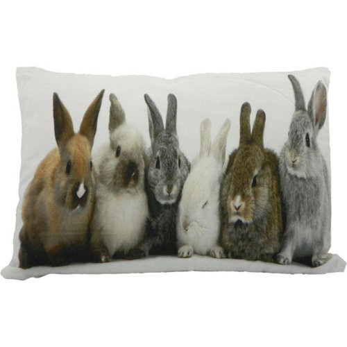 Mars & More Kissen Kanvas mit Inlet Kaninchen 35cm x 50cm
