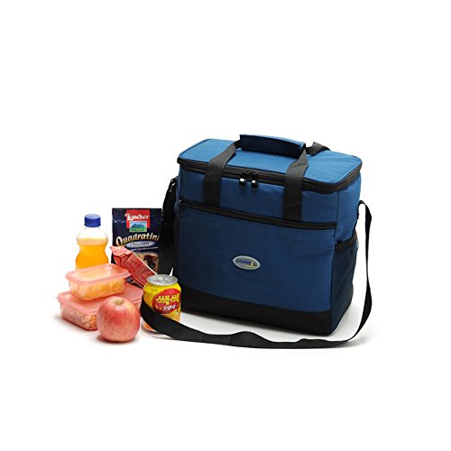 Yvonnelee Outdoor Thermotasche Kühltasche Isoliertasche Picknicktasche für Camping und Picnic Lebensmitteltransport Isoliert Faltbar 2 Wege Reißverschluss 16 Liter Klein - 2