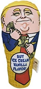 Catnip Cat Toys,MAMACHU Interactive Cat Toy Presidential Parody Donald Trump Ice Cream Cat Scratcher with Catnip for Indoor Kitten(Small)