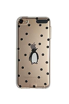 Novago Compatible avec iPod Touch 7, Touch 6, Touch 5 Coque Transparente en Gel Souple résistante et Solide avec Impression gravée de qualité - Pingouin