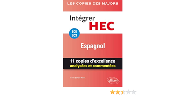 Amazon Fr Integrer Hec Ece Ecs Espagnol Campos Blanco Violeta Livres