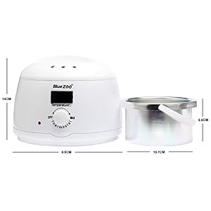 Bluezoo Waxing Kit Electric Wax Warmer with Hard Wax Beans Mini Melting Pot and Wax Applicator Sticks - Image 3