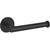 Self Adhesive Toilet Roll Holder, Wall Mount Without Drill, Rustproof Stainless Steel, for Bathroom and RV Black