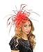 Large 12 Inch Devastator Sheer Ascot Kentucky Derby Fascinator Hat With Headband - Black
