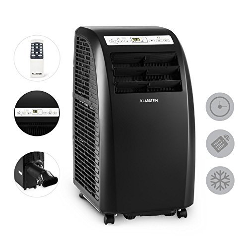 Klarstein Metrobreeze Rom Klimaanlage Klimagerät (Ventilator, 10000 BTU/h, Fernbedienung, LCD-Display, Energieeffizienzklasse A+, Timer-Funktion, Bodenrollen) schwarz - 3