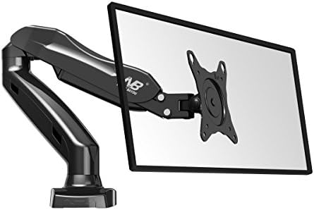 StandMounts Full Motion Desk Swivel Arm Mount for Computer Monitors 17'' - 27 LED LCD Flat Panel TVs from 4.4 lbs upto 14.3 lbs with Gas Spring F80