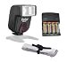 Canon Bounce Flash (E-TTL) (Alternative To Canon 220EX) + High Powered AC Rapid Charger With 4AA 2900 Mah Batteries + Nwv Direct Micro Fiber Cleaning Cloth RS.12650.00
