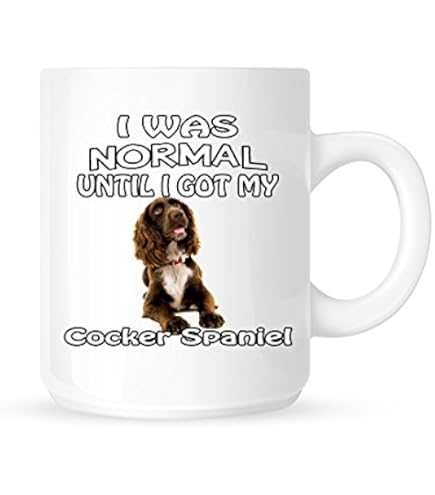 DV DESIGN 1 Taza Con Impresión De Cocker Spaniel - Perros Rubios Dorados Animales Cachorros Mascotas Patrón Ilustración Dibujos Animados Hogar Bebidas Tazas Taza Cocina Regalo #81040