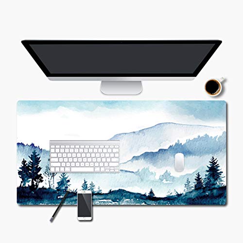 Preisvergleich Produktbild Übergroße Mausunterlage, Schreibtisch-Matte Waterproof Tischset, Studenten-Arbeitsauflage - L35.4 * W17.7 * D0.07 Zoll (Farbe : 1)