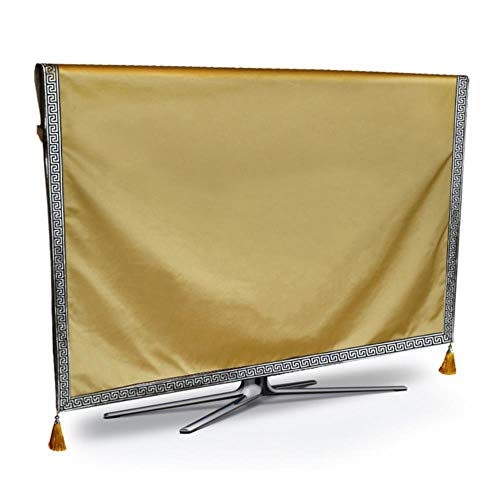 Preisvergleich Produktbild TV-Staubschutzhülle reines Wetter Staubschutz LCD Plasma TV Papierhandtuch Tischtuch Kissenhülle, GELB, 60 Zoll