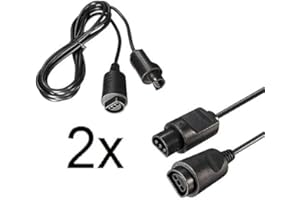 DARLINGTON & Sohns 2 cables de extensión compatibles para mando de Nintendo 64 N64