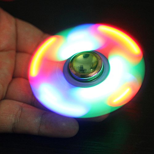 Saingace LED-Licht Fidget Hand Spinner Torqbar Finger Spielzeug EDC Focus Gyro - 4