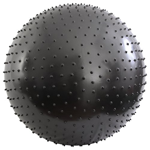 Gymnastikball mit Massage Noppen Balance Dome, Massageball 55, 65, 75 cm Anthrazit | Sitzball Fitnessball - 5