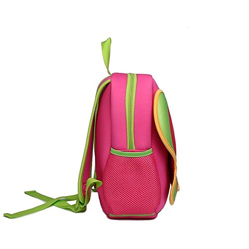 Nohoo Nursery Kids Girls Backpacks for school Toddler- Cute Butterfly Bag Red(13*10.3*4.8 inch) - Best Gift For 3-8 years old