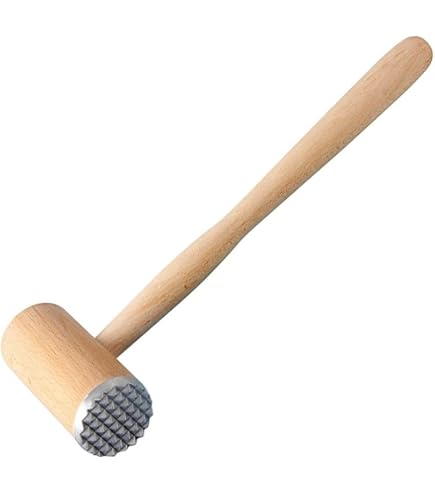 Attendrisseur à Viande UKOFEW - Acier Inoxydable Double Face - Pour Steak, Poulet, Porc