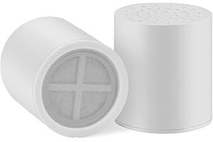 Hivexagon 2 Pcs 10-Stage Replacement Cartridge for Shower Filter for Removing Chlorine Odors & Softening Water HG382