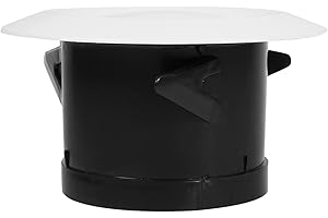 KIMISS 1 X Osłona Kanału Wentylacyjnego Dyfuzor Sufitowy Zawór Wylotowy Anemostat Odpowietrznika Osłona Węża Wentylacyjnego (75 mm) (100 mm)