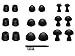 Price comparison product image NICKSTON N-1 Assorted Ear Tips Set for In Ear Earphones with 2.0mm to 3.5mm Nozzle Attachment - Replacement Adapters Gels Buds with Box Organizer and Cleaning Tool