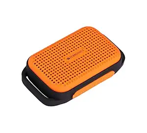 Zebronics Portable Speaker with Bluetooth, Micro SD Card, Camera Shutter Mode, Call Function and Sporty Wearable - ZAPPY (Orange)