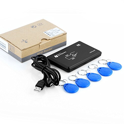 Neuftech USB RFID Reader ID Kartenlesegerät Kartenleser Kontaktlos Card Reader für EM4100 - 6