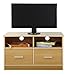 Produktbild Absolute Deal TV-Standschrank mit 2 Schubladen und Regal, Holz, Buche