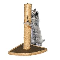 Scratching Post Scratcher Post Cat Scratcher, Hemp Rope Pet Scratchers with Cat Hanging Tree Toy for Satisfing Cat's Natural Scratching Instincts
