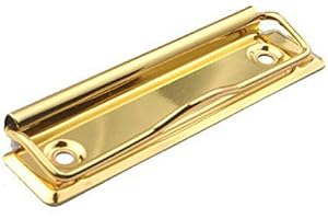 Vogueing Tool HA2122GD Clips de presse-papiers, pince en métal pour porte-bloc et montage mural (doré)