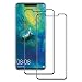 Produktbild POOPHUNS Panzerglas Schutzfolie kompatibel mit Huawei Mate 20 Pro, Gehärtetes Glas Displayschutzfolie mit 9H Härte, HD Ultra Klar, Anti-Kratzen, Anti-Öl, Displayschutz Folie für Mate 20 Pro2 Stück