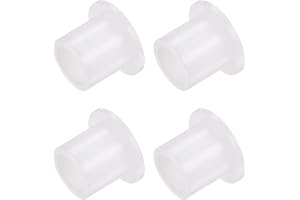 Kozelo 4 st nylon flänsade bussningsdynor [10 mm hål x 14 mm OD x 14,6 mm längd] nylon plastbussningar för axel