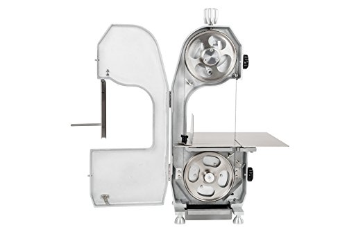 Royal Catering – RCBS-1650 – Knochensäge – 750 Watt Leistung – Sägebandlänge von 1650 mm – Sägebandgeschwindigkeit von 15 m/s – Schnittstärke einstellbar von 3 – 180 mm – große Arbeitsfläche - 2