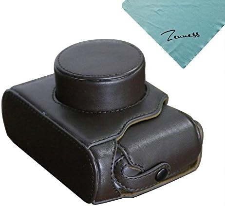 Zenness PU Leather Camera Case Bag + Strap For Fujifilm FinePix X100 X100S X100T Digital Camera (Coffee)