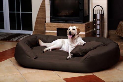 tierlando S5-01 Sammy Extra Robust Dog Sofa Dog Bed Size XXL 140cm Brown