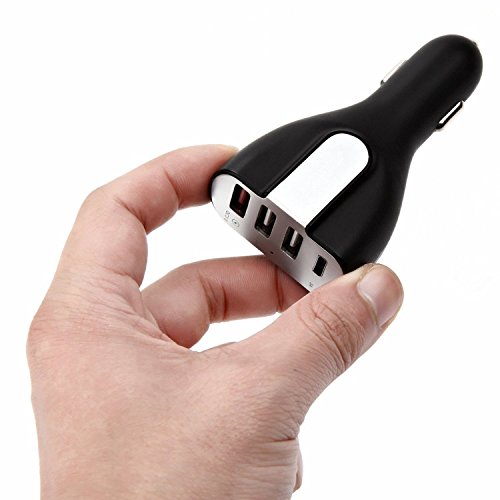 IVSO Quick Charge 3.0 USB C Auto Ladegerät KFZ Ladegerät Adapter 50W 3-Port USB 3.0 und Typ-C Port Anschlüsse für Huawei P9,Huawei P9 Plus,LG G5,Lumia 950/950XL,und andere Typ C unterstützte Geräte, Schwarz - 2
