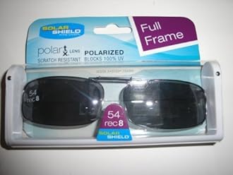 Solar Shield54R8 Full Frame Polarised Grey Lens Clip on Sunglasses