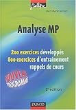 Image de Exercices de mathématiques : Analyse MP, 2e année - Série pour MP, PSI, PC, PT