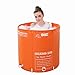 Produktbild Badewannen Einstellbare Höhe, Haushalt Folding BathTub, verdickte Warm Großes Fass, Orange, 70 * 70cm