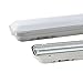 Produktbild J&C® 120cm(4ft) IP65 Wasserdicht Feuchtraumleuchte Wannenleuchte, Sehr Hell 36W 2835 SMD 3000LM 4500K Naturweiß Leuchtstofflamp für Garage und Schwimmbad