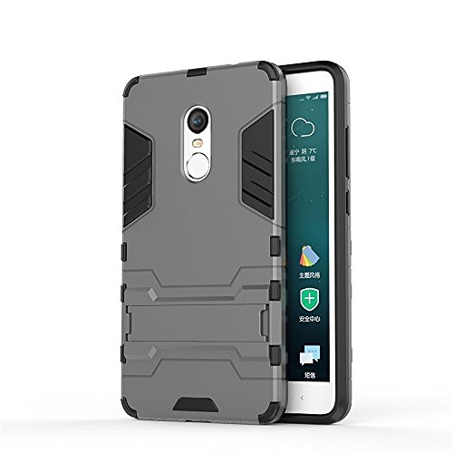 Funda para Xiaomi Redmi Note 4 Redmi Note 4X 5 5 Pulgadas 2 en 1 H brida Rugged Armor Case Choque Absorci n Protecci n Dual Layer Bumper Carcasa con pata de Cabra Gris Funda para Xiaomi Redmi Note 4 Redmi Note 4X 5 5 Pulgadas 2 en 1 H brida Rugged Armor Case Choque Absorci n Protecci n Dual Layer Bumper Carcasa con pata de Cabra Gris