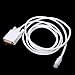 Produktbild Magideal Kompatibel für MacBook Mini DisplayPort Dp Stecker Auf DVI-Stecker-Kabel-Adapter -Weiss