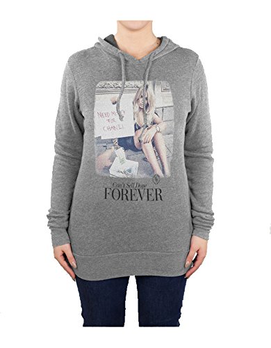 Boom Bap Wear WHR0003-Sudadera con Capucha Mujer Gris (Mixed) Small