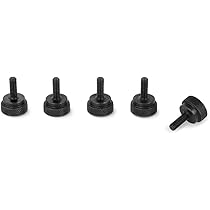 PC M4x10mm vis moletée Type épaule ton or 10pcs